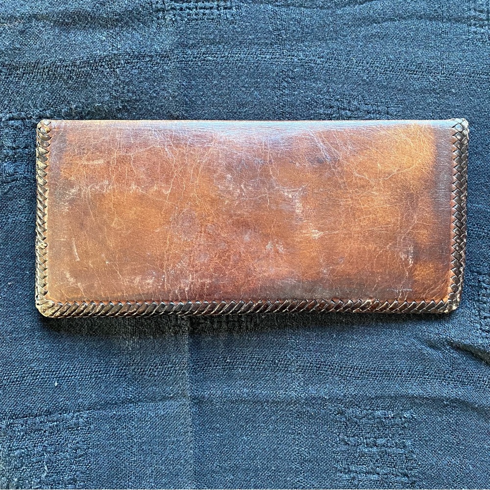 Vintage Brown buttery soft Men’s Long Wallet. Made in Mexico. 70’s. - Picture 2 of 10